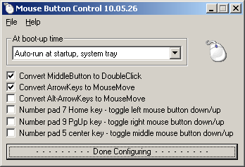 Mouse Button Control screen shot