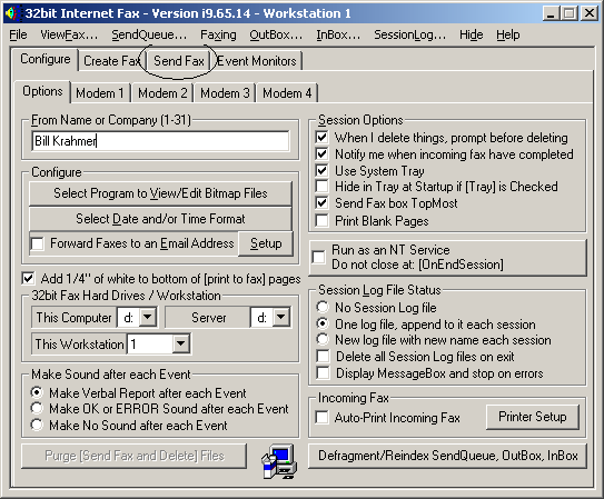 32bit Internet Fax 09.09.01 Full Screenshot.