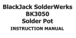 BlackJack BK3050 Manual