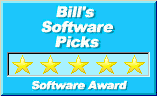 Bill's Software Picks award.